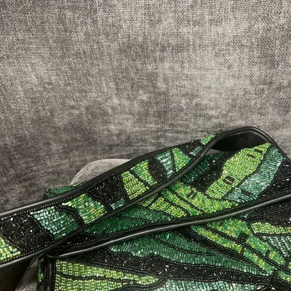 Staud Beaded Tommy Bag Green Palm - Picture 6 of 14